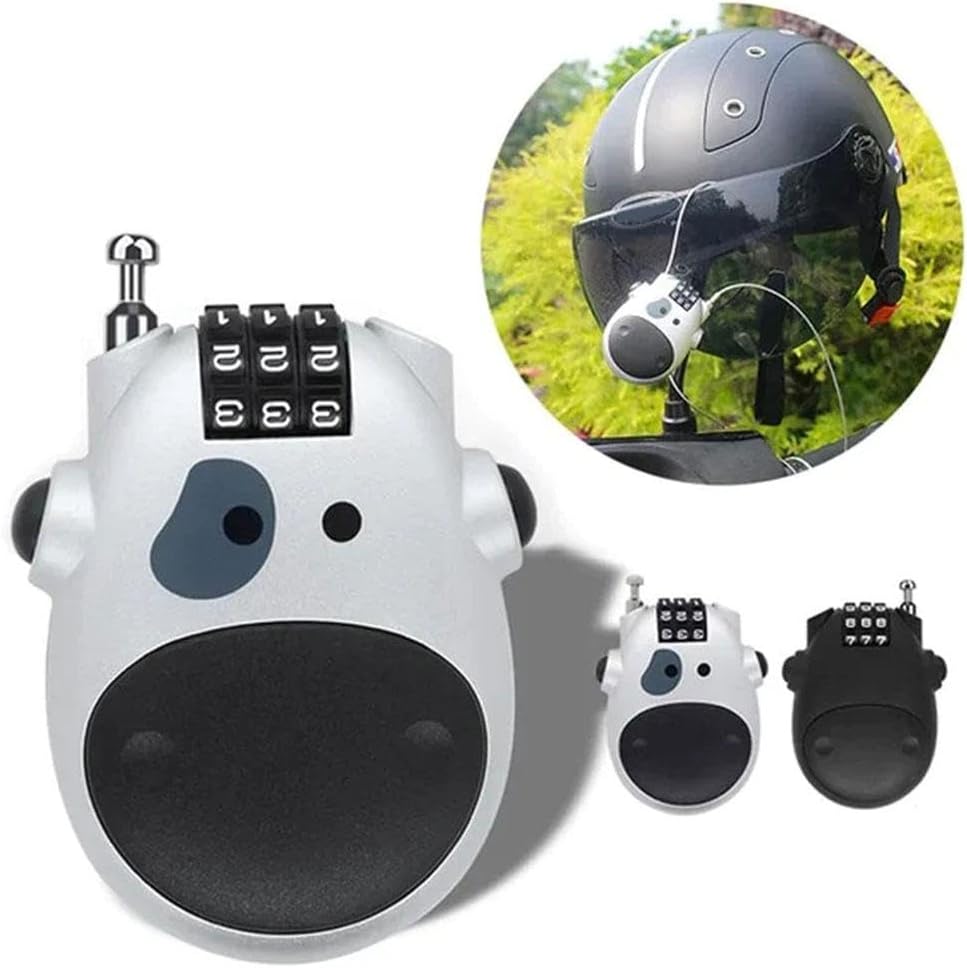 Electric vehicle helmet cable lock — view 5