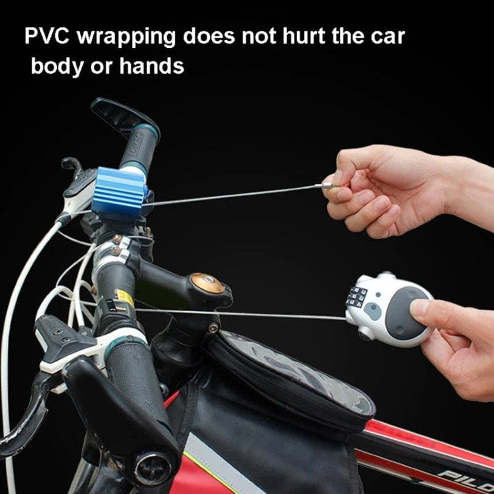 Electric vehicle helmet cable lock — view 7