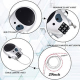 Electric vehicle helmet cable lock — view 8