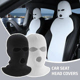 Funny face car headrest cover — view 4