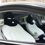 Funny face car headrest cover — view 6