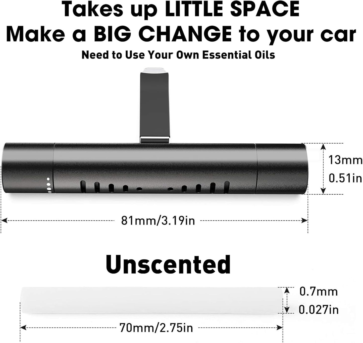 Car vent diffuser with aroma sticks — view 3