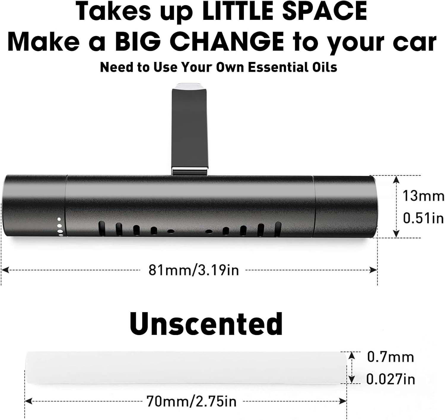 Car vent diffuser with aroma sticks — view 3