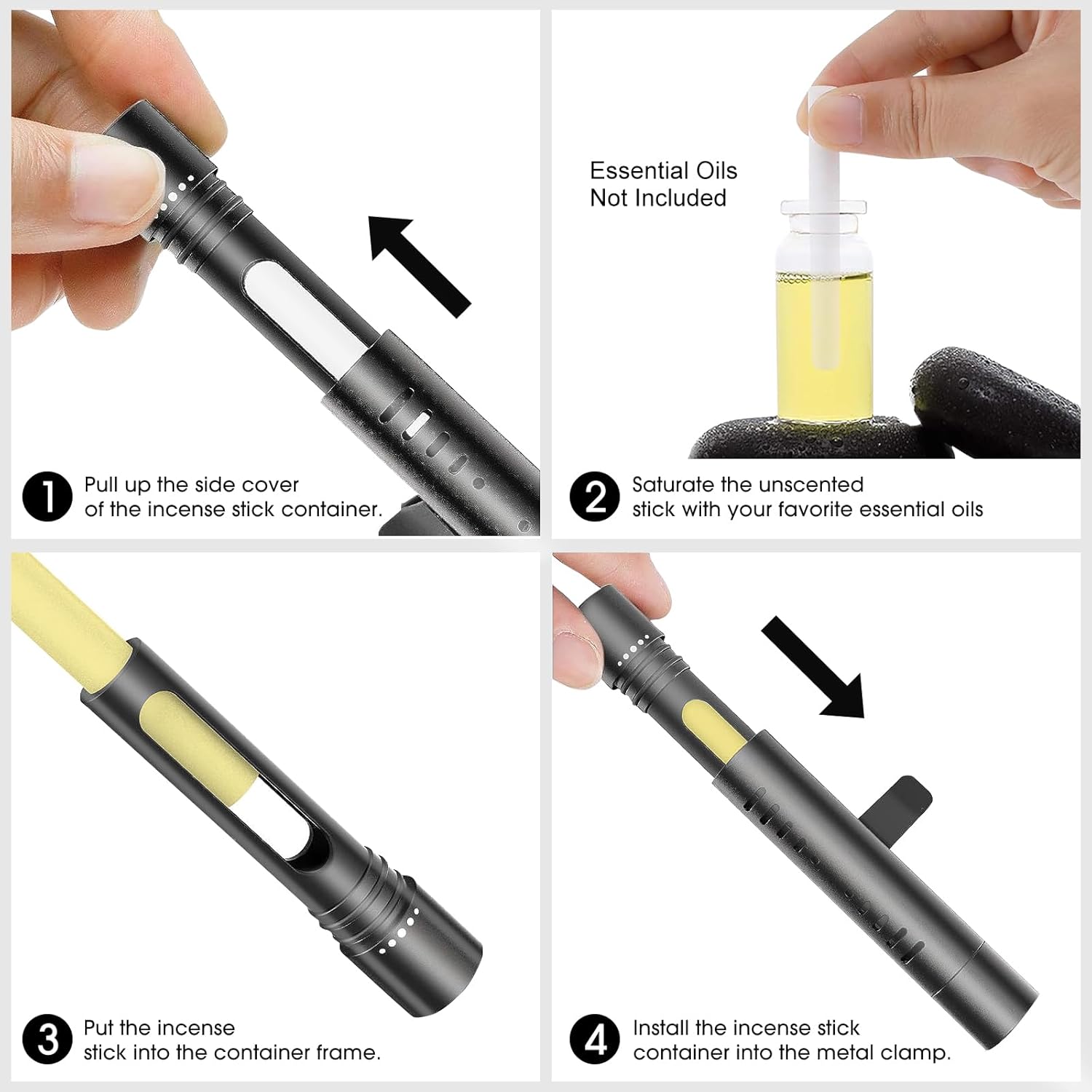Car vent diffuser with aroma sticks — view 4