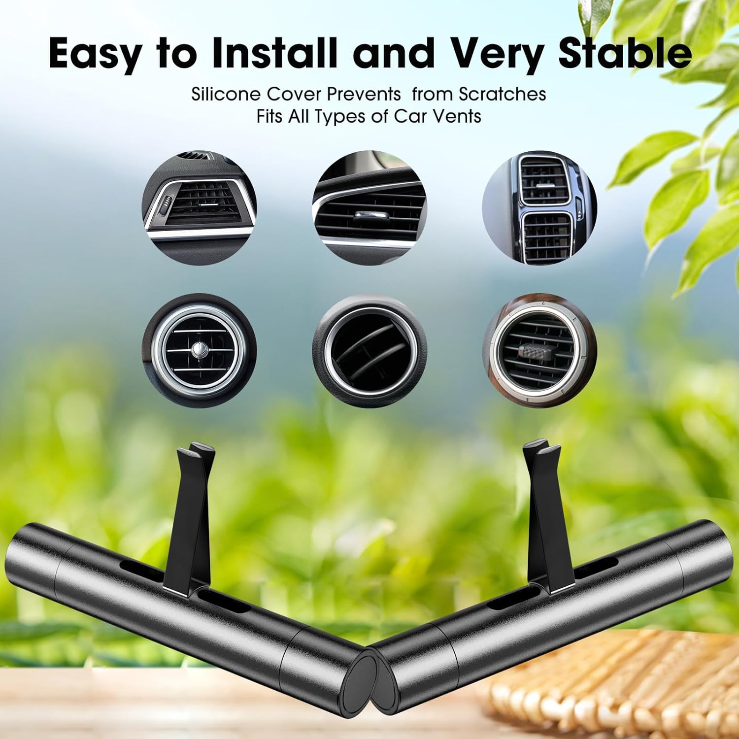 Car vent diffuser with aroma sticks — view 6