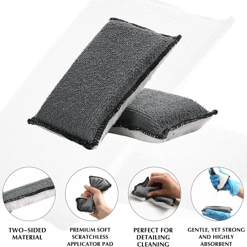 6 pcs car interior cleaning sponge — view 7