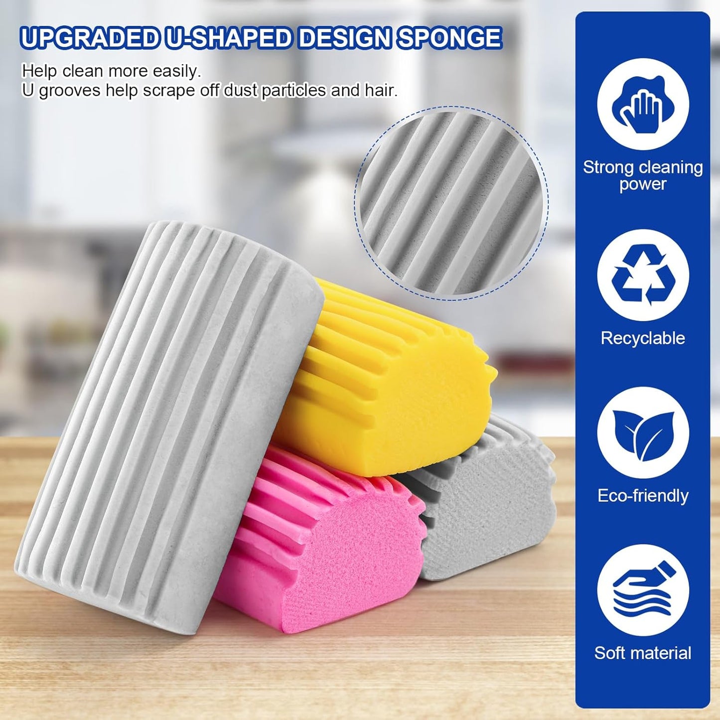 4-pack magic duster sponge brush — view 5