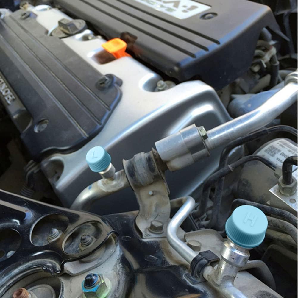 2 pcs R134a AC valve caps — view 6