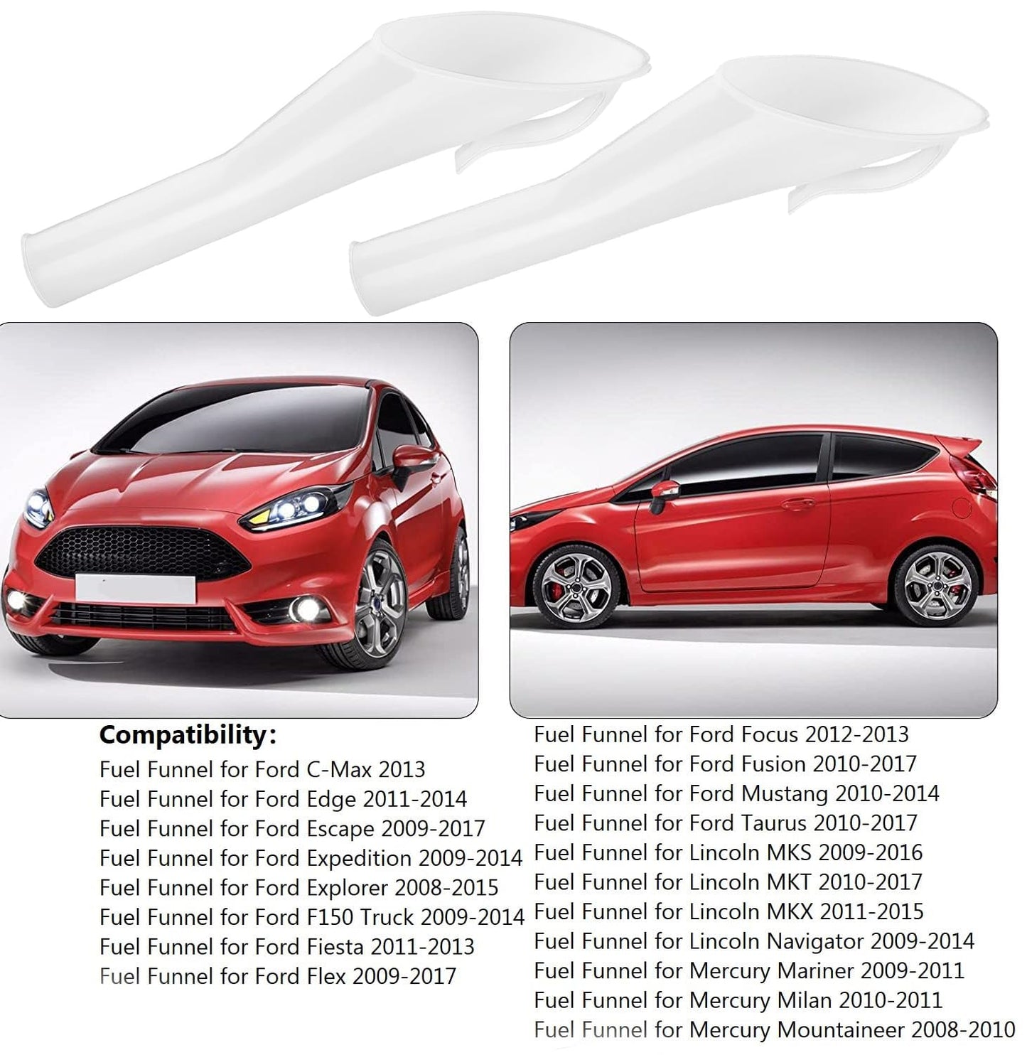2 pcs Ford F150 fuel filler funnel — view 5