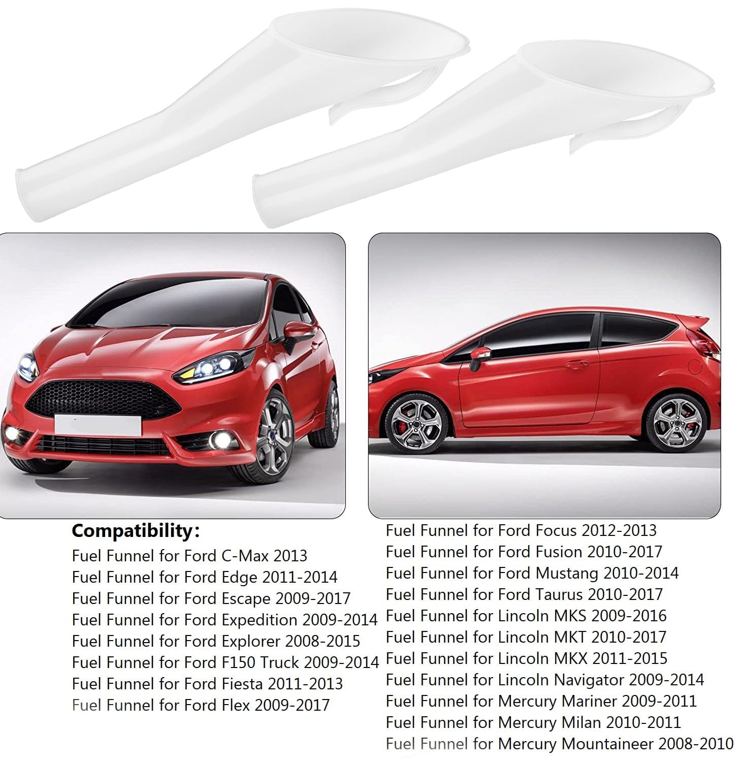2 pcs Ford F150 fuel filler funnel — view 5