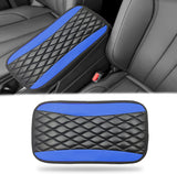 Leather car center console cover blue — view 2