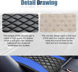 Leather car center console cover blue — view 4