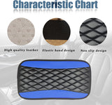 Leather car center console cover blue — view 5