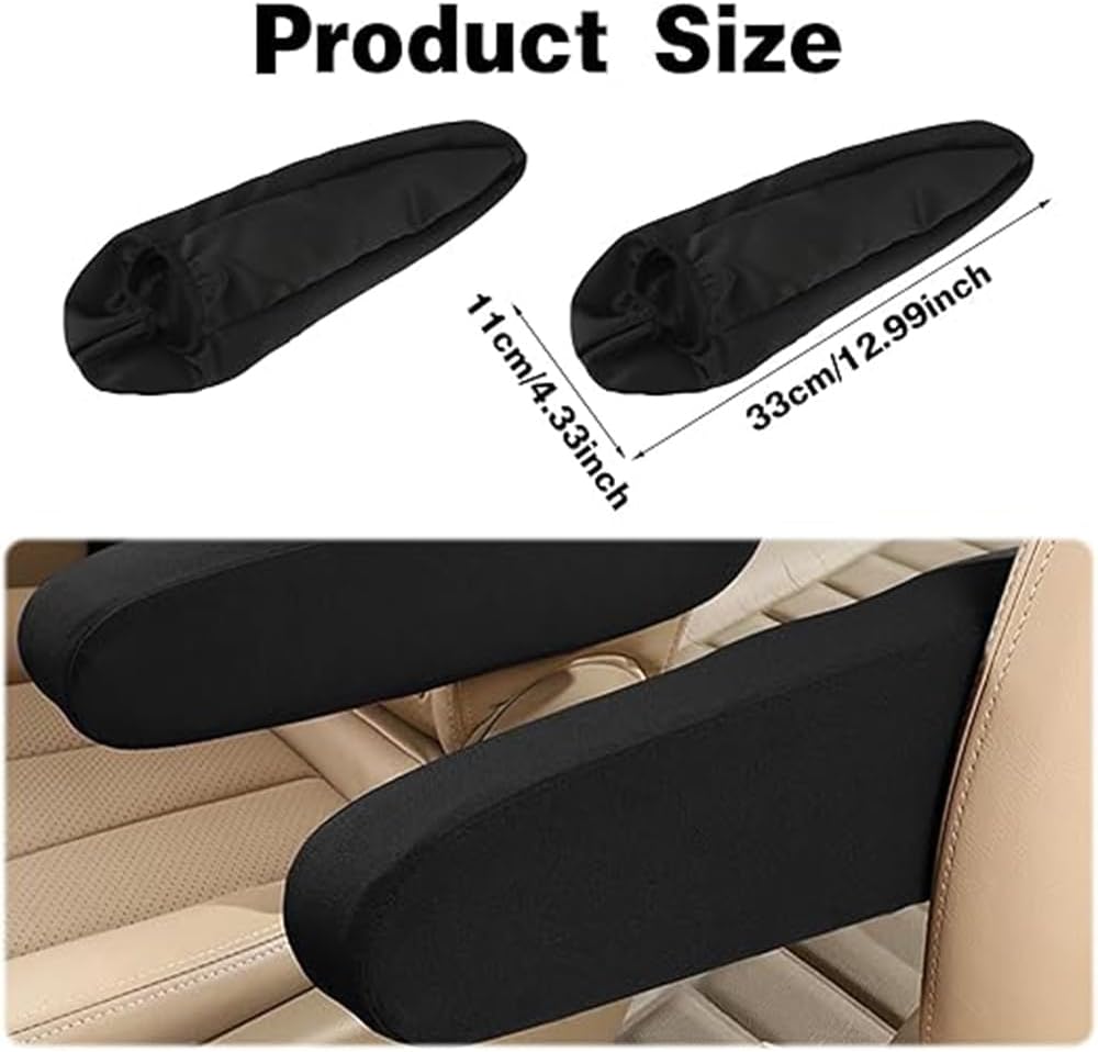 2 pcs car front seat armrest cover — view 3
