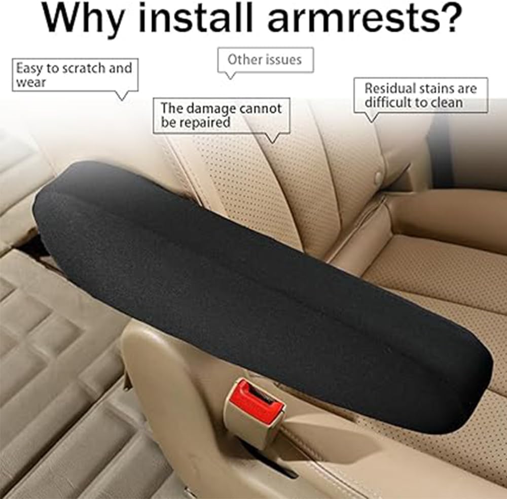 2 pcs car front seat armrest cover — view 6
