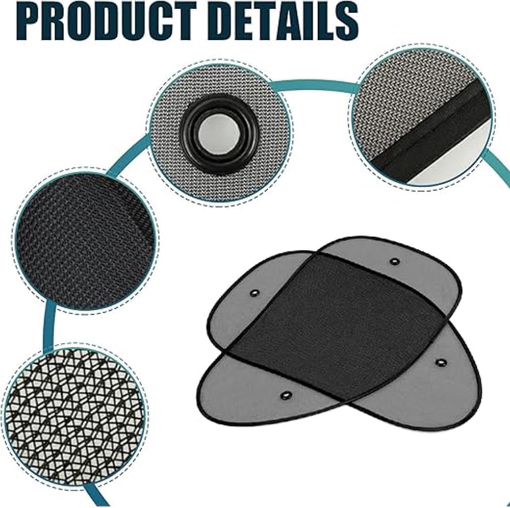 2 pcs car side window sunshade — view 5