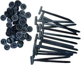 100 pcs nylon cable tie buckle — view 2