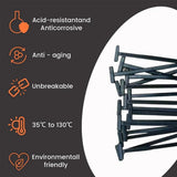 100 pcs nylon cable tie buckle — view 6