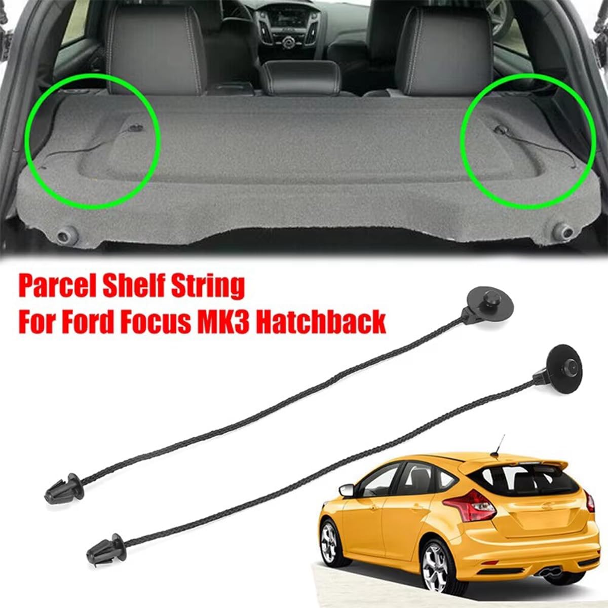 2 pcs Ford Focus parcel shelf cord — view 8