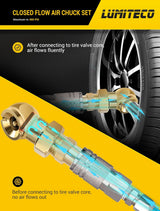 2 pack ball foot tyre air chuck — view 4