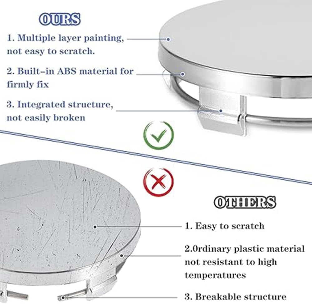 4 pcs car wheel hub center cap — view 4