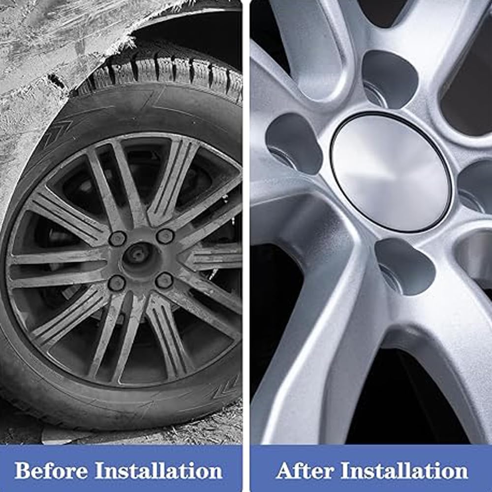 4 pcs car wheel hub center cap — view 5