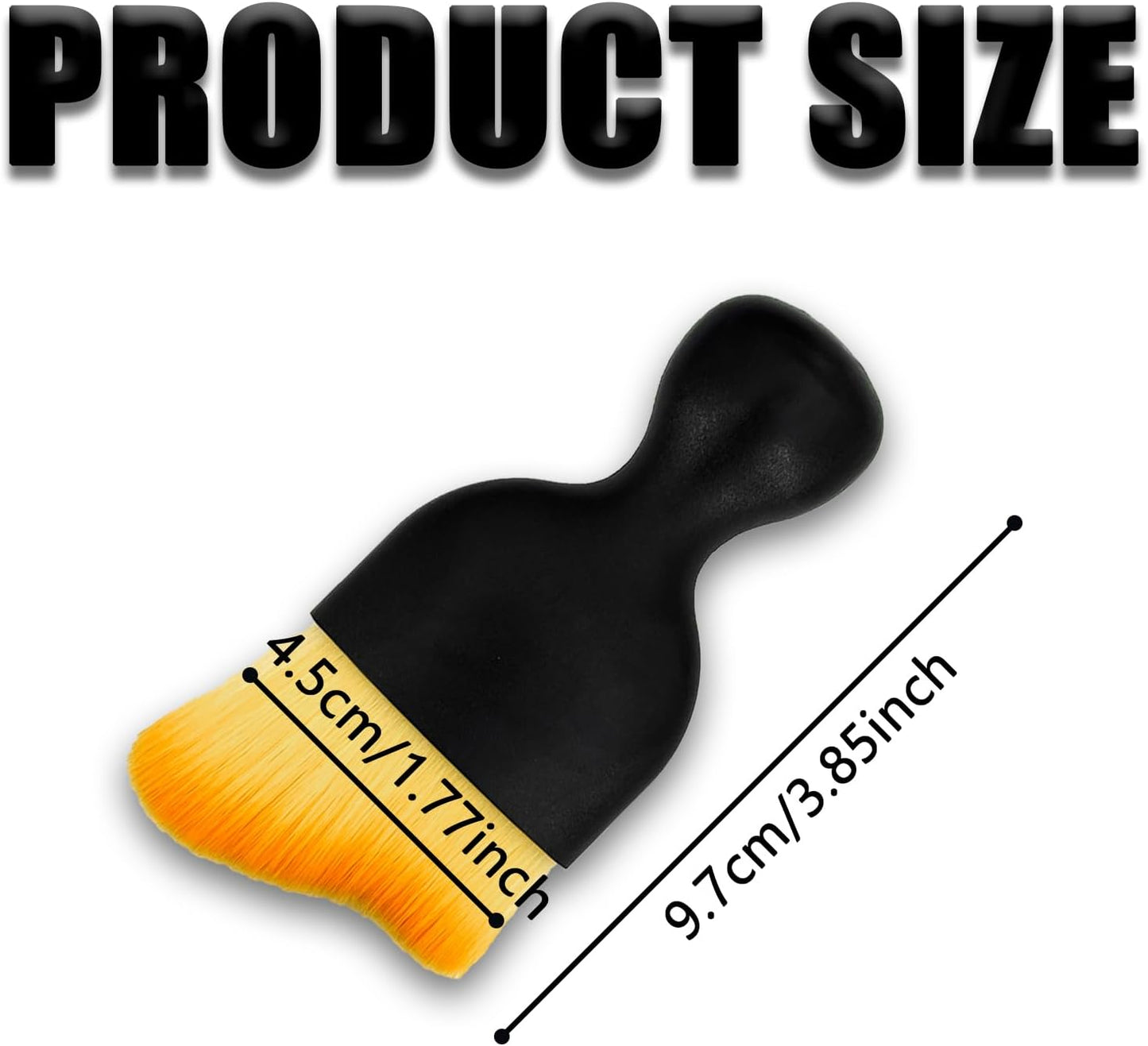 Ultra soft car interior detailing brush — view 3
