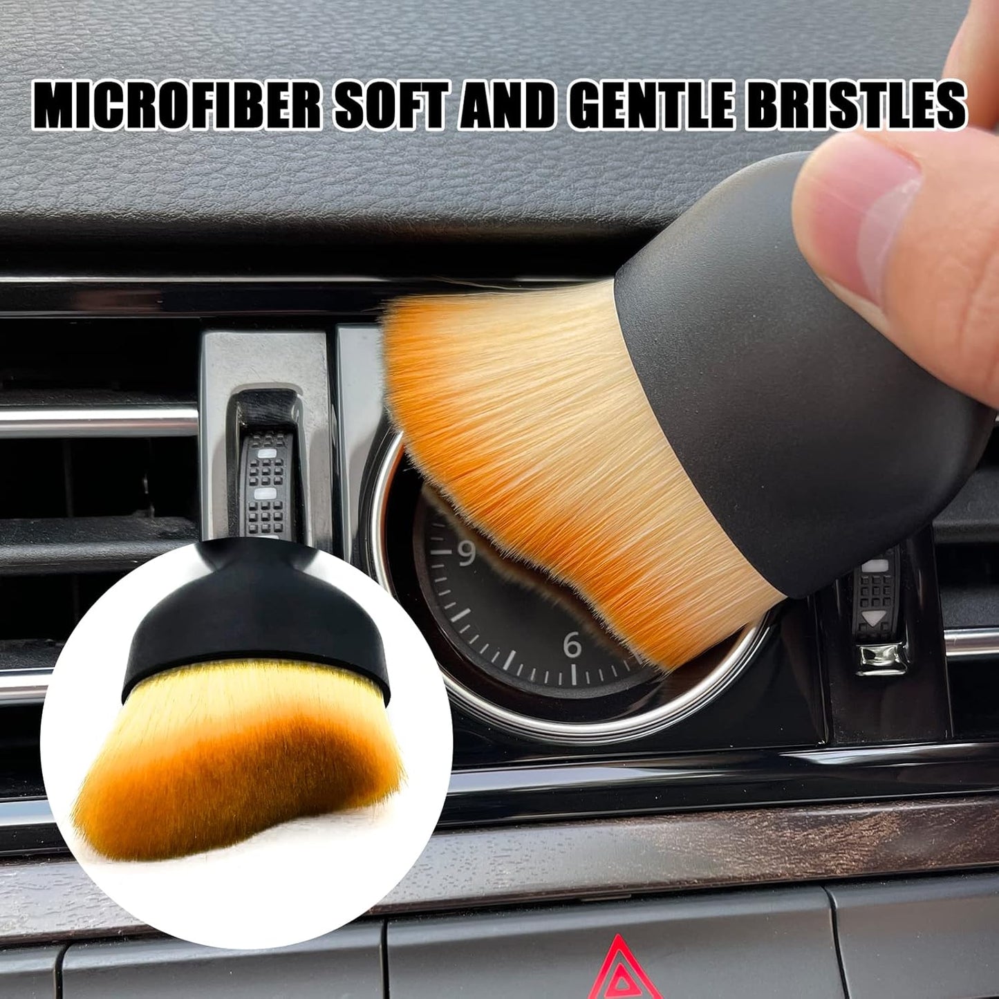 Ultra soft car interior detailing brush — view 4