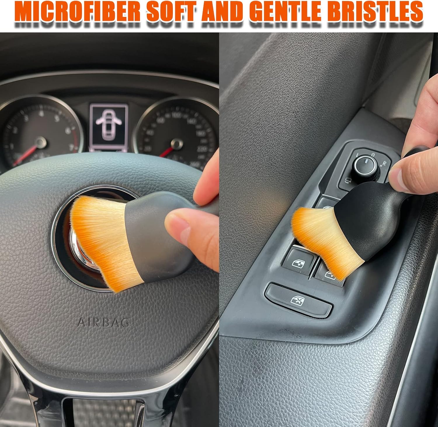 Ultra soft car interior detailing brush — view 7