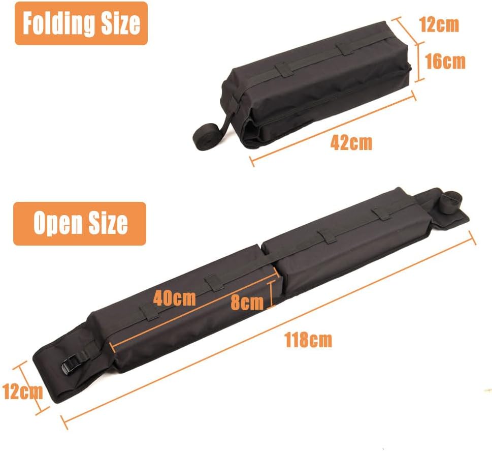Universal soft roof rack pads — view 6
