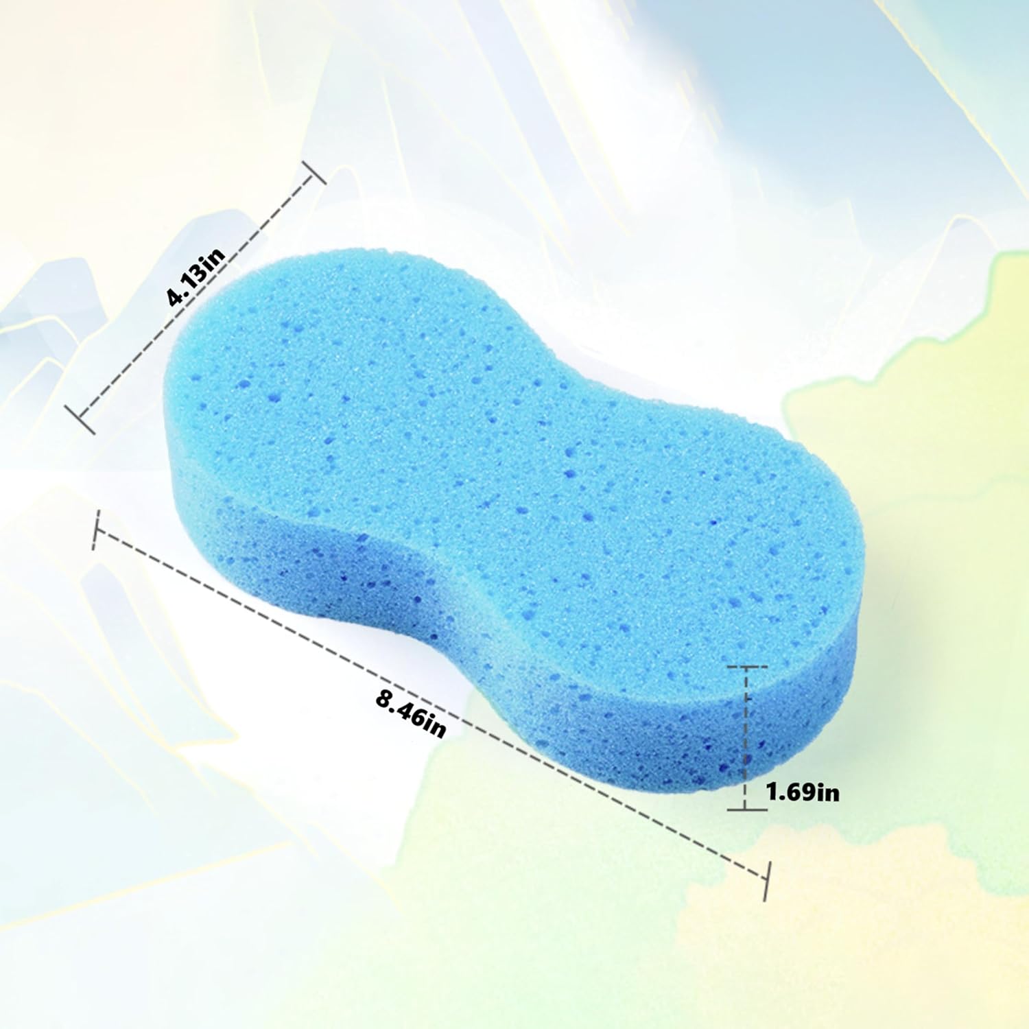 3 pack large car wash sponge — view 8