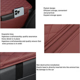Thin leather car console cover — view 4