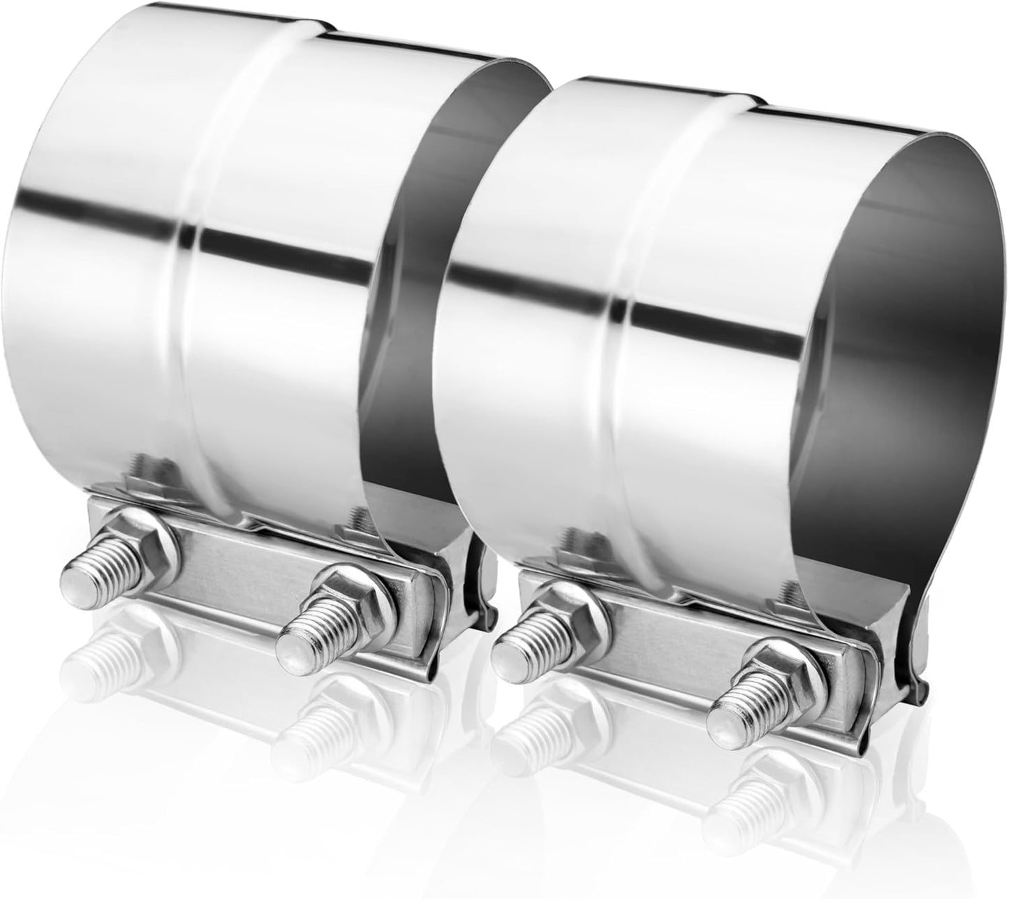 4 inch lap joint exhaust clamp 2-pack — view 2