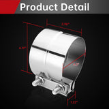 4 inch lap joint exhaust clamp 2-pack — view 3