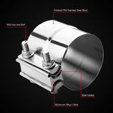 4 inch lap joint exhaust clamp 2-pack — view 4