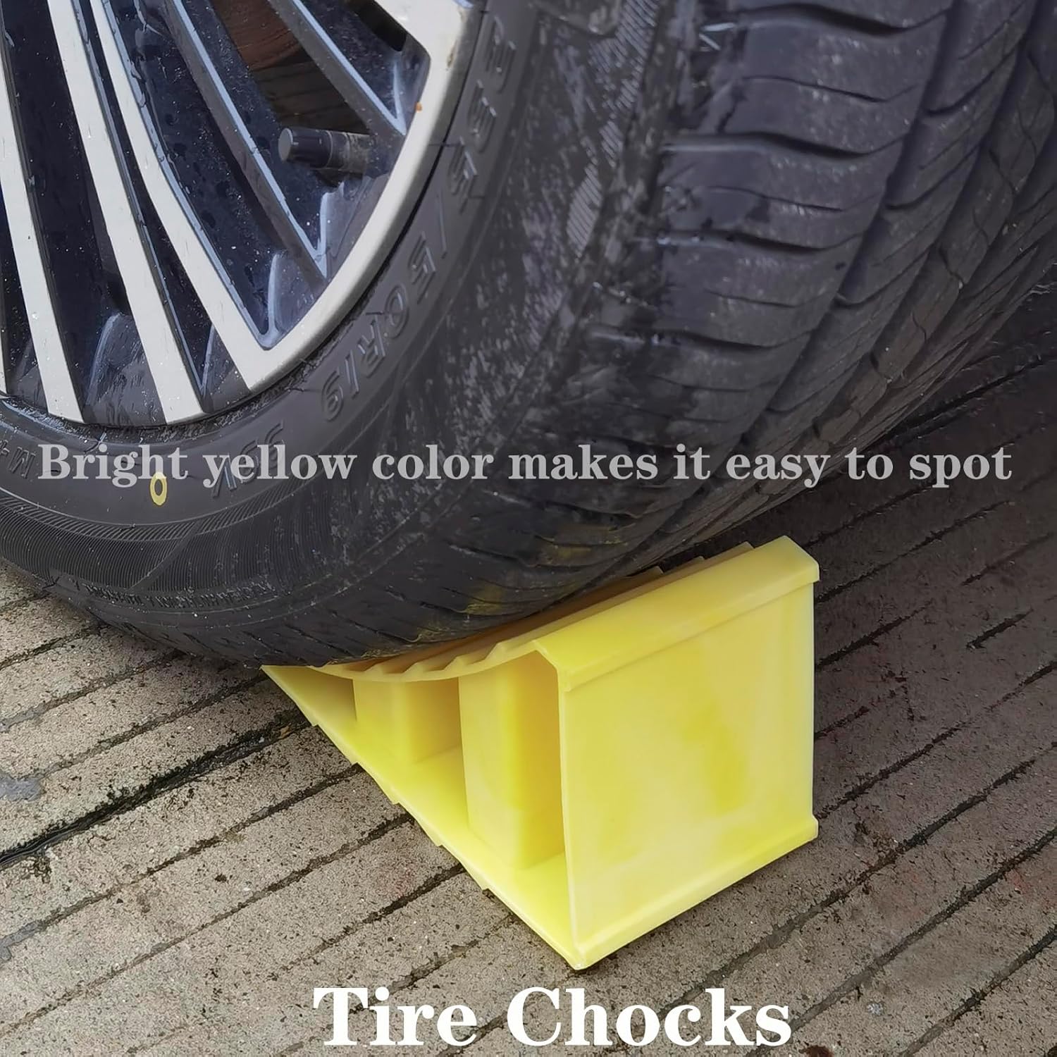 4 pack heavy duty wheel chocks — view 5