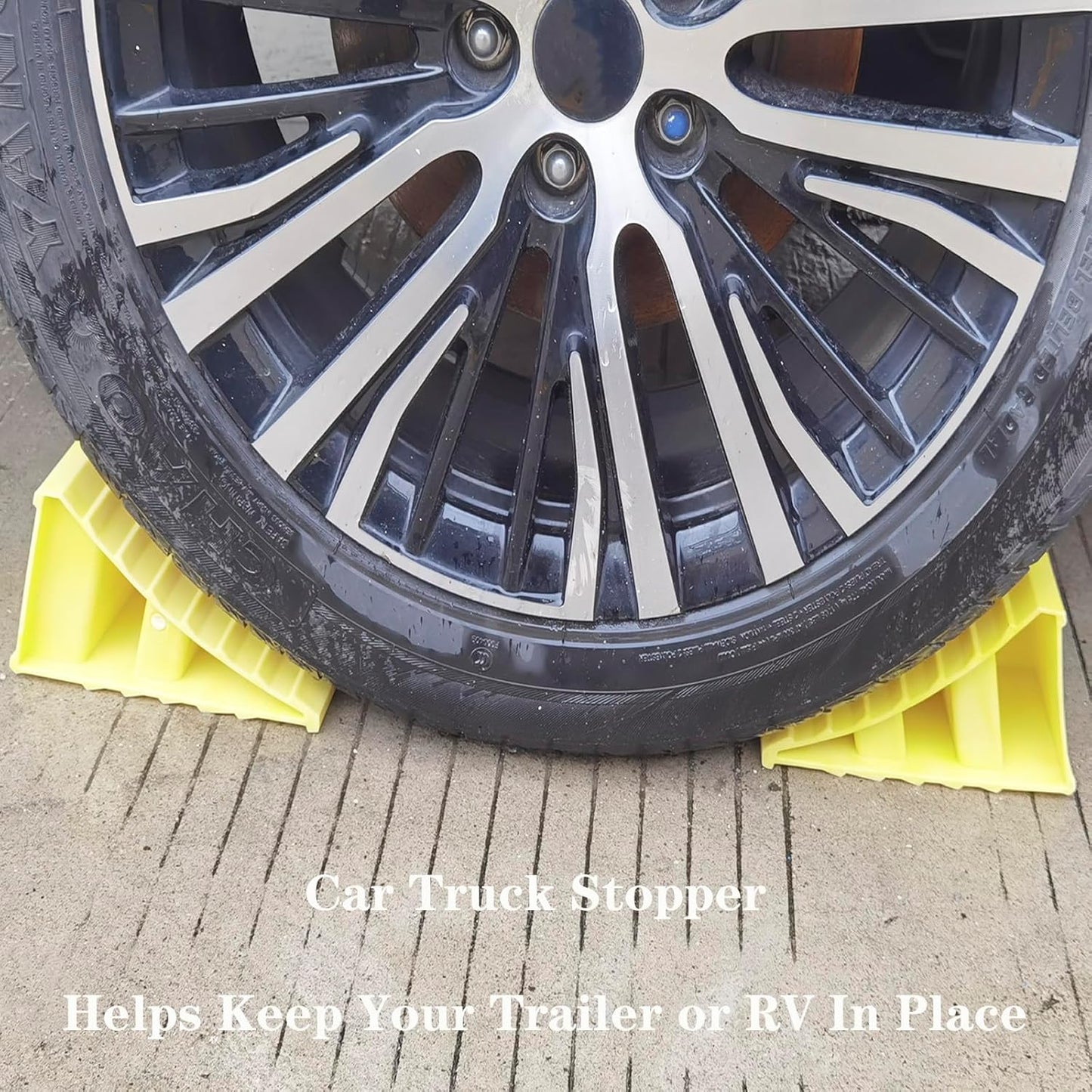 4 pack heavy duty wheel chocks — view 6