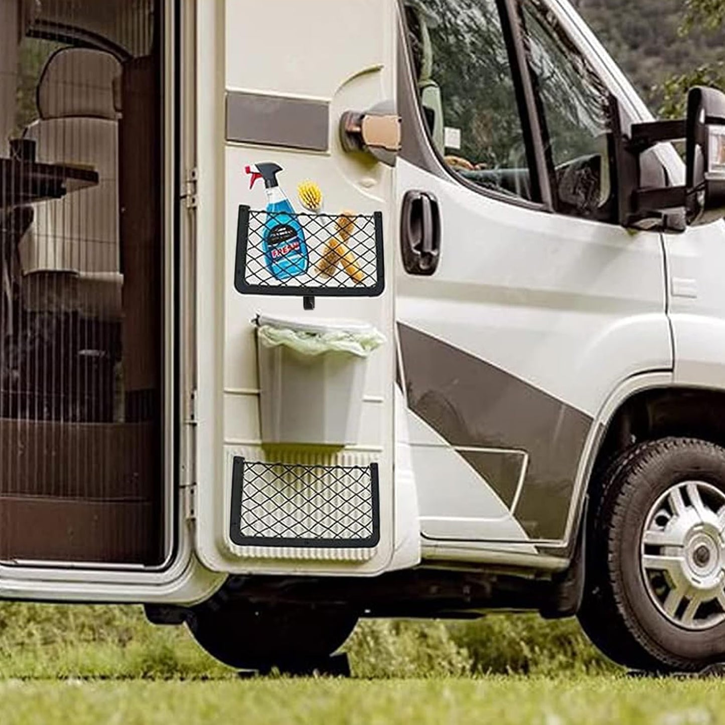 4 pcs campervan mesh storage net — view 4