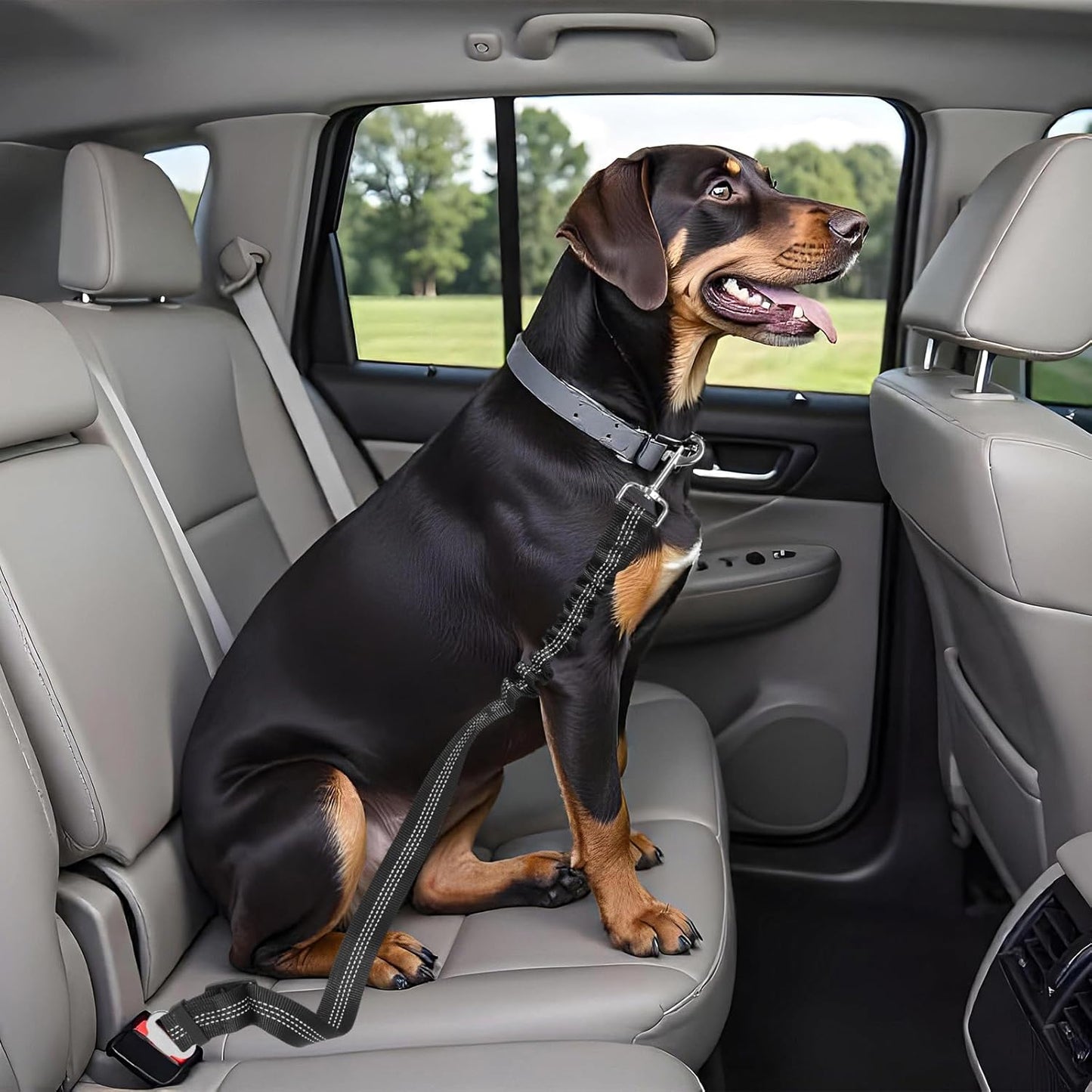 Adjustable dog car seat belt — view 3
