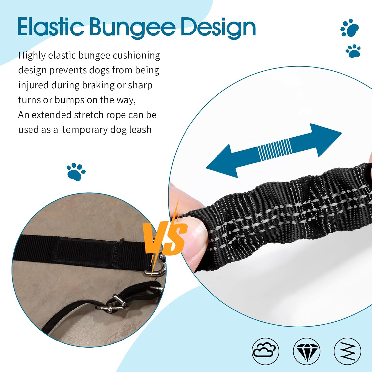 Adjustable dog car seat belt — view 7