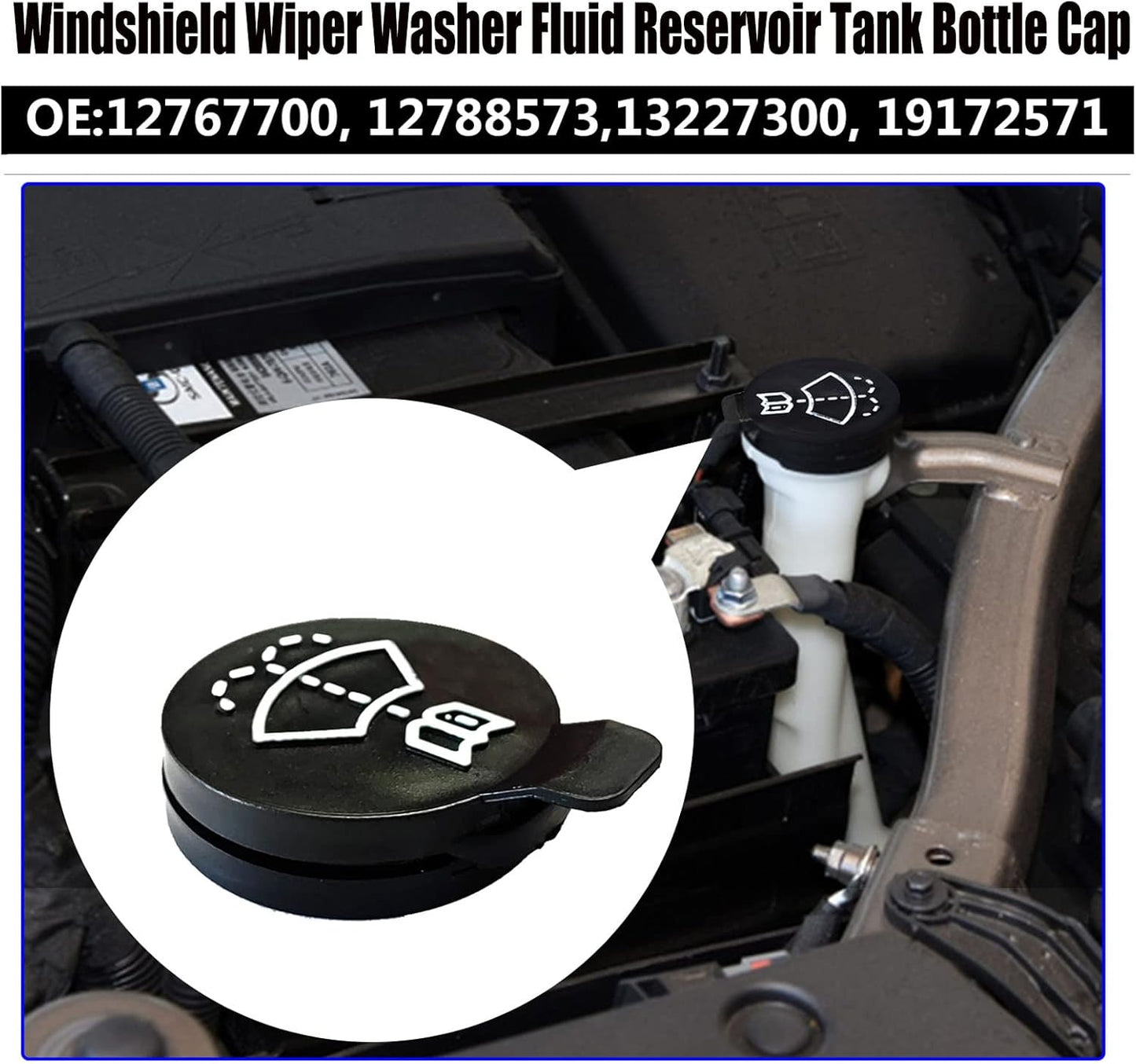 GM windshield washer fluid cap — view 4