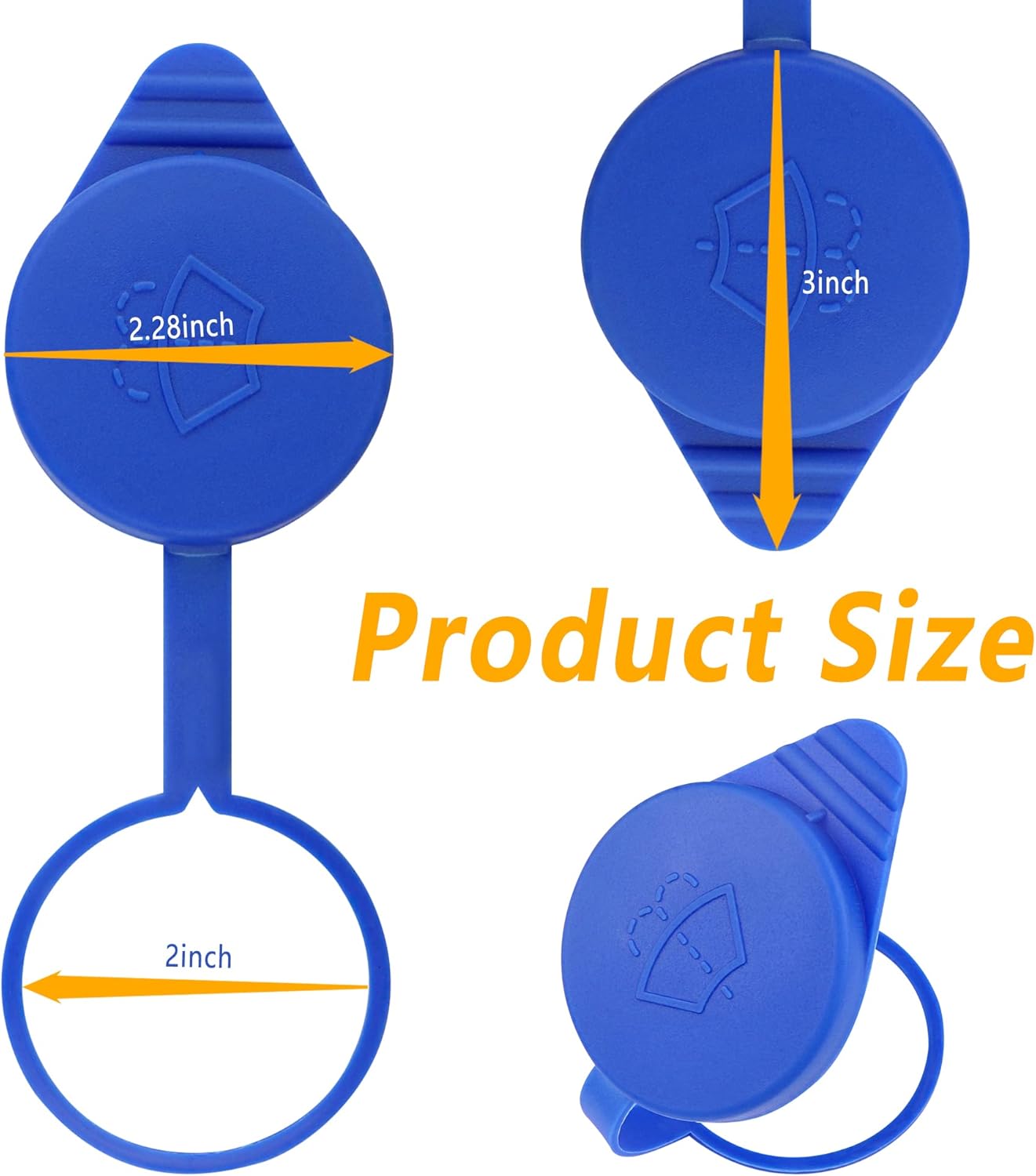 Ford Focus wiper fluid cap 51mm — view 3