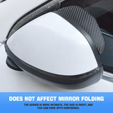 2 pcs car side mirror rain visor guards — view 4