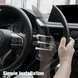 Carbon fibre car steering wheel cover — view 5