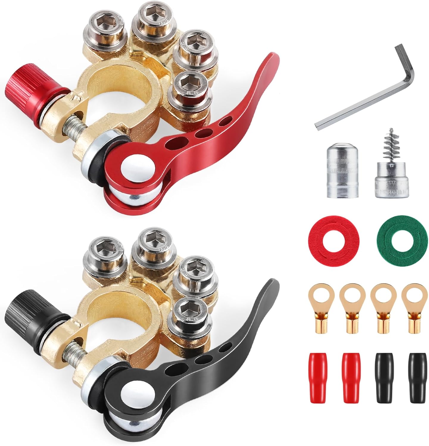 4-way car battery terminal connector — view 2