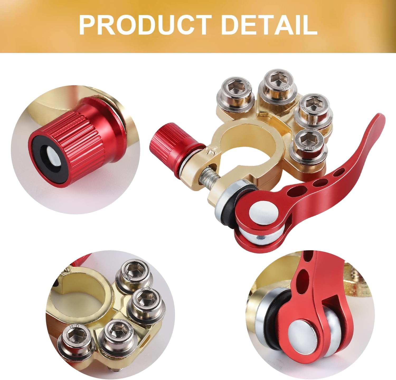 4-way car battery terminal connector — view 4