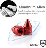 4 pcs aluminium tyre valve caps — view 7