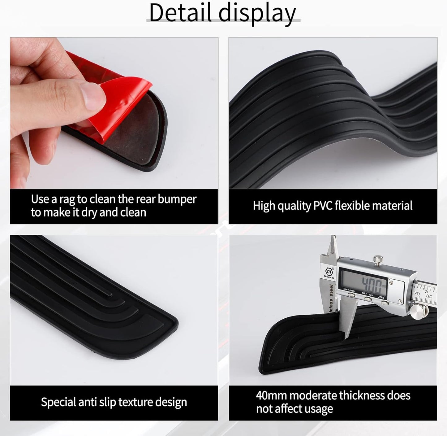 4 pcs car door threshold protector — view 4