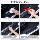 4 pcs car door threshold protector — view 5