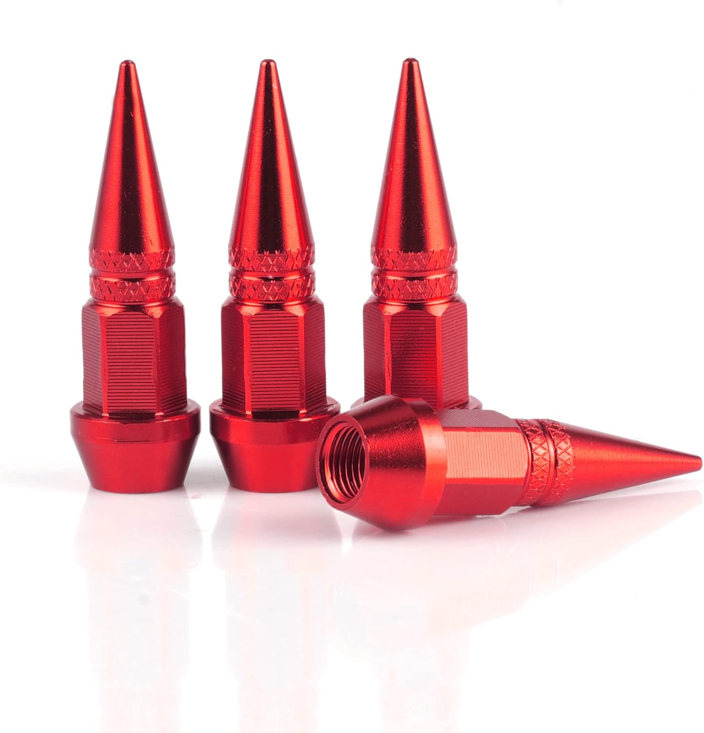 45mm spiked aluminium valve caps 4-pack — view 2